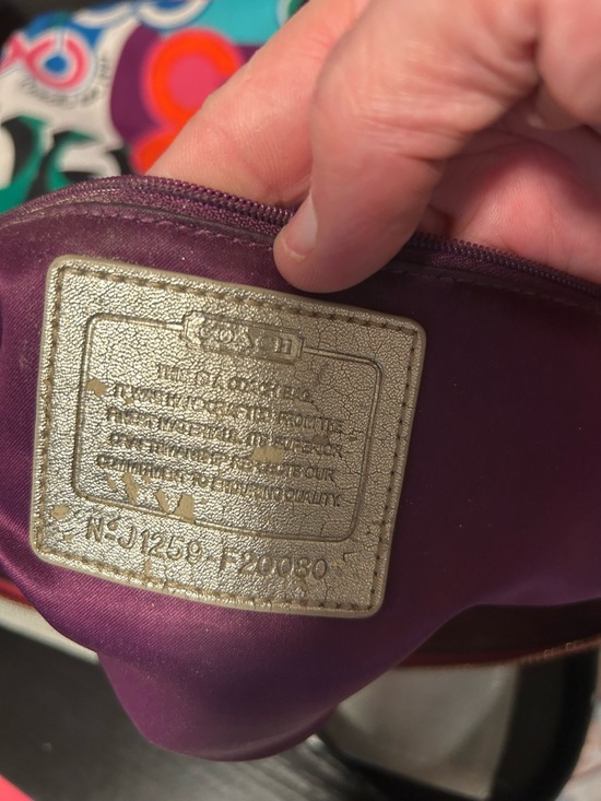 📍AS IS PROJECT! Coach Poppy Signature Large Tote Bag No Offers - Picture 10 of 16